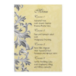 "gray yellow" wedding menu invitation