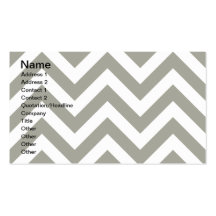 Gray Zig Zag Chevrons Pattern Business Card Templates