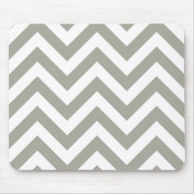 Gray Zig Zag Chevrons Pattern Mouse Pads