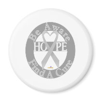 GrayHeartRibbonBeAwareFindCureDark magnets