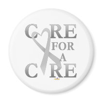 GrayHeartRibbonCareCureDark magnets