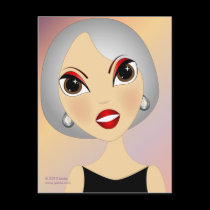 Graying Gracefully Postcard