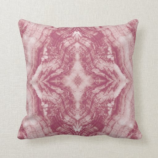 Grayson Throw Pillow Textured in Pink and White Zazzle