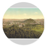 Graz, general view from the Rainer Kogel, Styria, Round Sticker