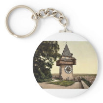 Graz, the clock, Styria, Austro-Hungary classic Ph Keychains