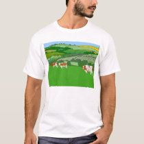 Grazing Cows t-shirts by prawny Grazing Cows t-shirts
