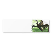 Grazing Deer Bumper Sticker