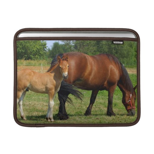 Grazing Horse Family 13" Macbook Sleeve