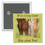 Grazing Horses Button buttons