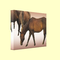 Grazing Horses canvas prints