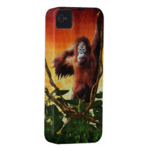Great Ape Orangutan Wildlife Art Animal-Lover Case iPhone 4 Cover