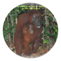 Great Apes Life in the Wild #1 stickers by Rebecca_Reeder Great Apes Life in the Wild #1 stickers