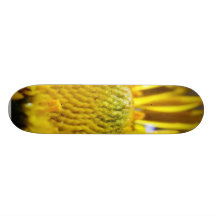 Great Big Yellow Flower Macro Image Skate Decks