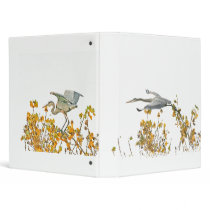 Great Blue Heron Aspen Tree Avery Binder