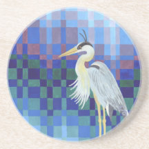 Great Blue Heron Beverage Coasters