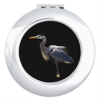 Great Blue Heron Compact Mirror