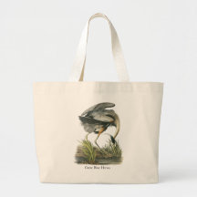 Great Blue Heron, John Audubon Tote Bags