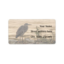 Great Blue Heron Labels