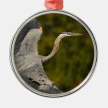 great blue heron ornament