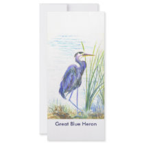Great Blue Heron Custom Rack Cards