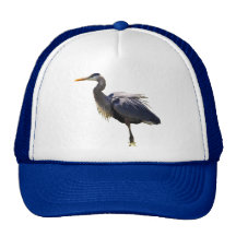 Great Blue Heron Trucker Hats