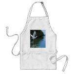 Great blue heron (white phase), Key Largo, Florida Apron