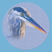 Great Blue Heron Wildlife Sticker stickers