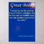 great books, "I swear by my life and my l... Print