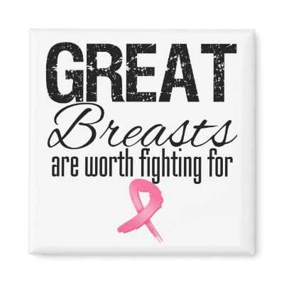 Great Breasts Are Worth Fighting For Refrigerator Magnet