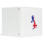 Great Britain Map Flag binders