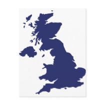 Great Britain Map postcards by Thinkdifferent Great Britain Map postcards