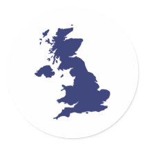 Great Britain Map stickers