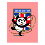 Great Britain Rhythmic Gymnastics Panda Postcards