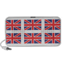 Great Britain Union Jack Flag Doodle Speakers