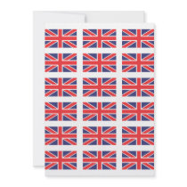 Great Britain Union Jack Flag Invitation
