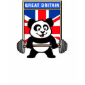 Great Britain Weightlifting Panda t-shirts by cuteunion Great Britain Weightlifting Panda t-shirts