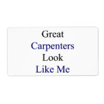 Great Carpenters Look Like Me Shipping Labels