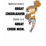 Great Cheer Mom-Orange t-shirts