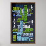Great Commission Mathew 28 Chalkboard Posters