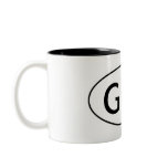 Great Dane Abbreviation GD Coffee Mugs