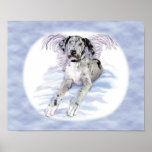 Great Dane Angel Merle UC posters