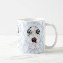 Great Dane Baby Harlequin Boy Coffee Mugs