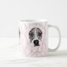 Great Dane Baby Mantled Merle Girl Coffee Mug