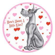Great Dane Black Kiss stickers