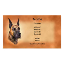 Great Dane Brindle Crop Business Card business cards