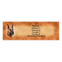 Great Dane Brindle Crop Profile Card business cards