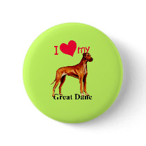 Great Dane Pinback Buttons