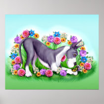 Great Dane Chasing Butterflies Mantle posters