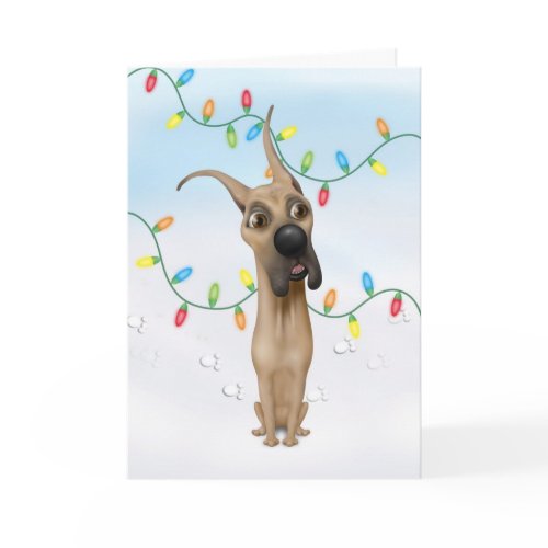 Great Dane Christmas card