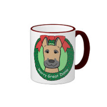 Great Dane Christmas Coffee Mug
